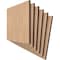 Ekena Millwork 7 3/4W x 7 3/4H x 3/8T Wood Hobby Boards, Hickory, 6PK HBW08X08X375BHI - alternate 3
